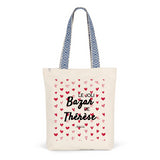 Tote Bag Premium - Le joli Bazar de Thérèse - 2 Coloris - Durable - Cadeau Personnalisable - Cadeaux-Positifs.com -Unique-Rouge-