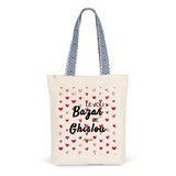Tote Bag Premium - Le joli Bazar de Ghislou - 2 Coloris - Cadeau Durable - Cadeau Personnalisable - Cadeaux-Positifs.com -Unique-Rouge-