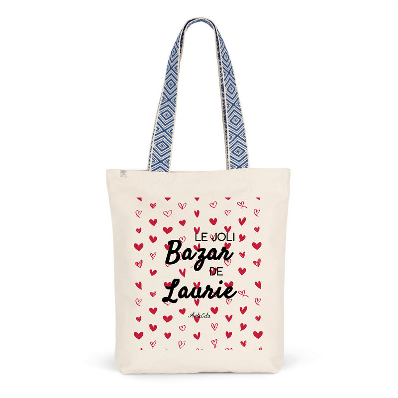 Cadeau anniversaire : Tote Bag Premium - Le joli Bazar de Laurie - 2 Coloris - Durable - Cadeau Personnalisable - Cadeaux-Positifs.com -Unique-Bleu-