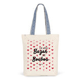 Tote Bag Premium - Le joli Bazar de Boubou - 2 Coloris - Durable - Cadeau Personnalisable - Cadeaux-Positifs.com -Unique-Rouge-