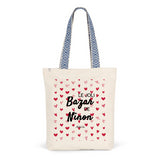 Tote Bag Premium - Le joli Bazar de Ninon - 2 Coloris - Cadeau Durable - Cadeau Personnalisable - Cadeaux-Positifs.com -Unique-Rouge-