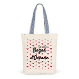 Tote Bag Premium - Le joli Bazar d'Océane - 2 Coloris - Durable - Cadeau Personnalisable - Cadeaux-Positifs.com -Unique-Bleu-
