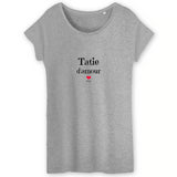 T-Shirt - Tatie d'amour - Coton Bio - 3 Coloris - Cadeau Tendre - Cadeau Personnalisable - Cadeaux-Positifs.com -XS-Blanc-
