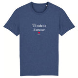 T-Shirt - Tonton d'amour - Coton Bio - 7 Coloris - Cadeau Original - Cadeau Personnalisable - Cadeaux-Positifs.com -XS-Marine-