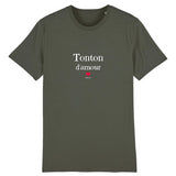 T-Shirt - Tonton d'amour - Coton Bio - 7 Coloris - Cadeau Original - Cadeau Personnalisable - Cadeaux-Positifs.com -XS-Marine-
