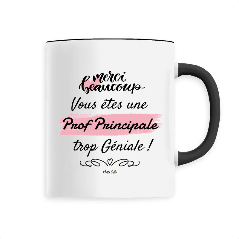Cadeau anniversaire : Mug - Merci Prof Principale - 6 Coloris - Cadeau Original - Cadeau Personnalisable - Cadeaux-Positifs.com -Unique-Noir-