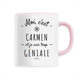 Mug - Carmen est trop Géniale - 6 Coloris - Cadeau Original - Cadeau Personnalisable - Cadeaux-Positifs.com -Unique-Blanc-