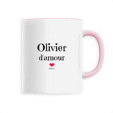 Mug - Olivier d'amour - 6 Coloris - Cadeau Original & Tendre - Cadeau Personnalisable - Cadeaux-Positifs.com -Unique-Rose-