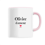 Mug - Olivier d'amour - 6 Coloris - Cadeau Original & Tendre - Cadeau Personnalisable - Cadeaux-Positifs.com -Unique-Blanc-