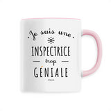 Mug - Une Inspectrice trop Géniale - 6 Coloris - Cadeau Original - Cadeau Personnalisable - Cadeaux-Positifs.com -Unique-Blanc-