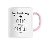 Mug - Un Clerc trop Génial - 6 Coloris - Cadeau Original - Cadeau Personnalisable - Cadeaux-Positifs.com -Unique-Blanc-