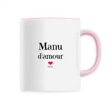Mug - Manu d'amour - 6 Coloris - Cadeau Original & Tendre - Cadeau Personnalisable - Cadeaux-Positifs.com -Unique-Rose-
