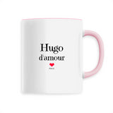 Mug - Hugo d'amour - 6 Coloris - Cadeau Original & Tendre - Cadeau Personnalisable - Cadeaux-Positifs.com -Unique-Blanc-