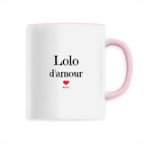 Mug - Lolo d'amour - 6 Coloris - Cadeau Original & Tendre - Cadeau Personnalisable - Cadeaux-Positifs.com -Unique-Blanc-