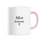 Mug - Alice d'amour - 6 Coloris - Cadeau Original & Tendre - Cadeau Personnalisable - Cadeaux-Positifs.com -Unique-Blanc-