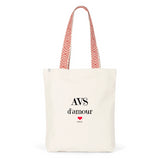 Tote Bag Premium - AVS d'amour - 2 Coloris - Cadeau Durable - Cadeau Personnalisable - Cadeaux-Positifs.com -Unique-Bleu-