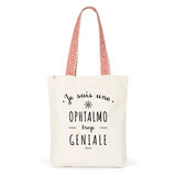 Tote Bag Premium - Ophtalmo trop Géniale - 2 Coloris - Cadeau Durable - Cadeau Personnalisable - Cadeaux-Positifs.com -Unique-Bleu-