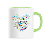 Mug - Laurence (Coeur) - 6 Coloris - Cadeau Unique & Tendre - Cadeau Personnalisable - Cadeaux-Positifs.com -Unique-Vert-