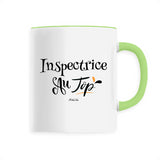 Mug - Inspectrice au Top - 6 Coloris - Cadeau Original - Cadeau Personnalisable - Cadeaux-Positifs.com -Unique-Vert-