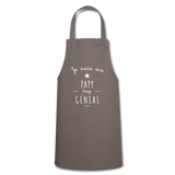 Tablier - Un Papy trop Génial - 7 Coloris - Cadeau Original - Cadeau Personnalisable - Cadeaux-Positifs.com -gris-