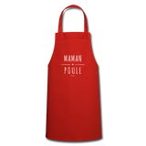 Tablier - Maman Poule - 7 Coloris - Cadeau Original - Cadeau Personnalisable - Cadeaux-Positifs.com -rouge-