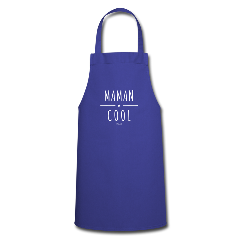 Cadeau anniversaire : Tablier - Maman Cool - 7 Coloris - Cadeau Original - Cadeau Personnalisable - Cadeaux-Positifs.com -bleu royal-