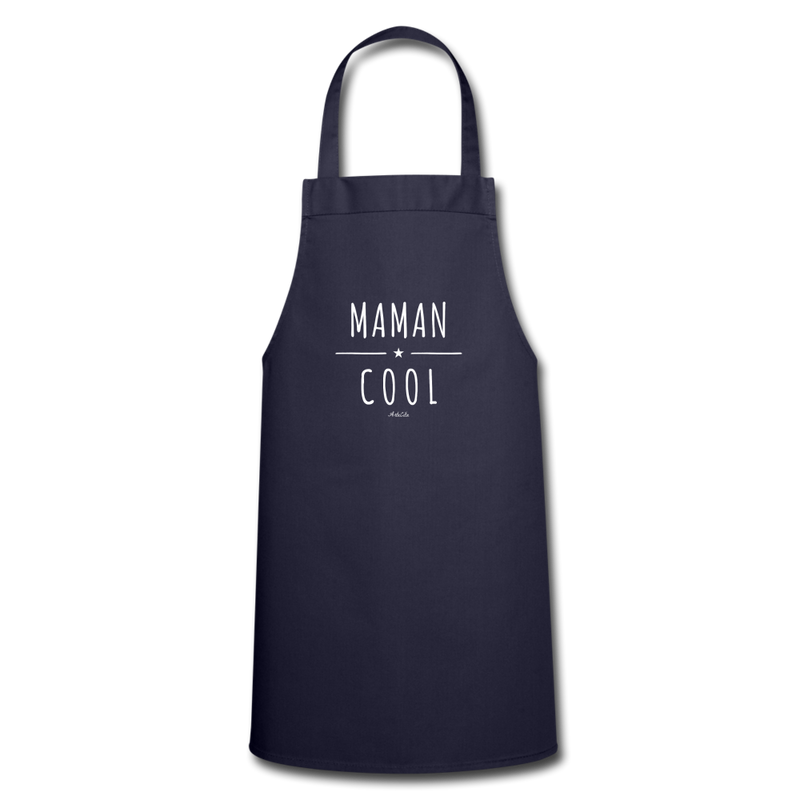 Cadeau anniversaire : Tablier - Maman Cool - 7 Coloris - Cadeau Original - Cadeau Personnalisable - Cadeaux-Positifs.com -marine-