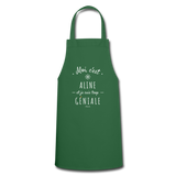 Tablier - Aline est trop Géniale - 7 Coloris - Cadeau Original - Cadeau Personnalisable - Cadeaux-Positifs.com -vert foncé-