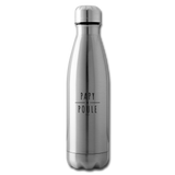 Bouteille isotherme - Papy Poule - Sans BPA - Cadeau Original - Cadeau Personnalisable - Cadeaux-Positifs.com -blanc-