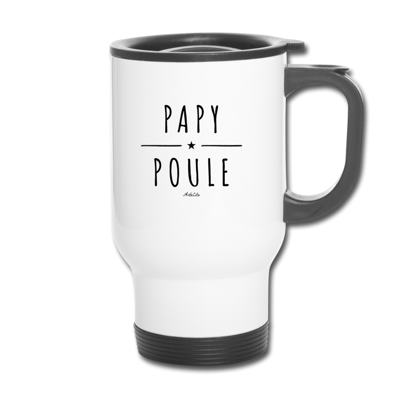Cadeau anniversaire : Mug isotherme - Papy Poule - Cadeau Original - Cadeau Personnalisable - Cadeaux-Positifs.com -One Size-