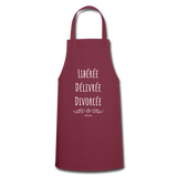 Tablier - Libérée Délivrée Divorcée - 7 Coloris - Cadeau Original - Cadeau Personnalisable - Cadeaux-Positifs.com -bordeaux-