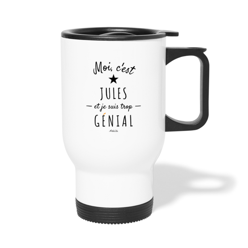 Cadeau anniversaire : Mug isotherme - Jules est trop Génial - Sans BPA - Cadeau Durable - Cadeau Personnalisable - Cadeaux-Positifs.com -taille unique-