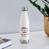 Bouteille isotherme - Merci, vous êtes une Kiné trop Géniale - Cadeau Personnalisable - Cadeaux-Positifs.com -blanc-