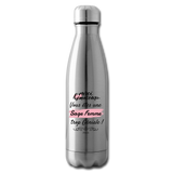 Bouteille isotherme - Merci Sage Femme - Sans BPA - Cadeau Durable - Cadeau Personnalisable - Cadeaux-Positifs.com -blanc-