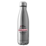 Bouteille isotherme - Merci, vous êtes une Orthophoniste trop Géniale - Cadeau Personnalisable - Cadeaux-Positifs.com -blanc-