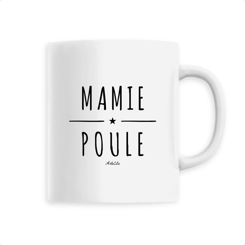 Cadeau anniversaire : Mug - Mamie Poule - 6 Coloris - Cadeau Original - Cadeau Personnalisable - Cadeaux-Positifs.com -Unique-Blanc-