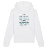 Sweat à capuche - Citation Albert Einstein - Coton Bio - 2 Coloris - Cadeau Personnalisable - Cadeaux-Positifs.com -XS-Blanc-