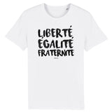 T-Shirt - Liberté Egalité Fraternité - Unisexe - Coton Bio - Cadeau Original - Cadeau Personnalisable - Cadeaux-Positifs.com -XS-Kaki-