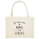 Grand Cabas - Une Mamie trop Géniale - Cadeau éco-responsable - Cadeau Personnalisable - Cadeaux-Positifs.com -Unique-Blanc-