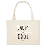 Grand Cabas - Daddy Cool - Matières recyclées - Cadeau Original - Cadeau Personnalisable - Cadeaux-Positifs.com -Unique-Blanc-