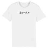 T-Shirt - Liberté - Coton Bio - Unisexe - Cadeau Original - Cadeau Personnalisable - Cadeaux-Positifs.com -XS-Gris-