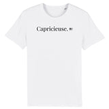 T-Shirt - Capricieuse - Coton Bio - 7 Coloris - Cadeau Original - Cadeau Personnalisable - Cadeaux-Positifs.com -XS-Noir-