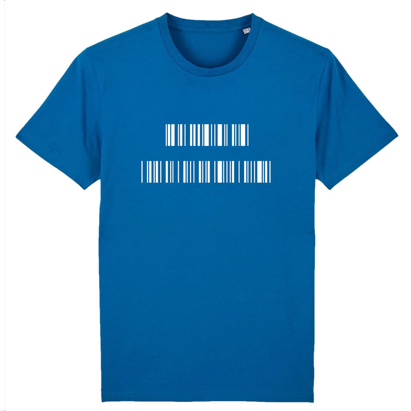 Cadeau anniversaire : T-Shirt Premium Personnalisable - MESSAGE CODÉ - Coton Bio - Unisexe - Cadeau Unique - Cadeau Personnalisable - Cadeaux-Positifs.com -XS-Bleu-