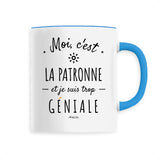 Mug - La Patronne est trop Géniale - 6 Coloris - Cadeau Original - Cadeau Personnalisable - Cadeaux-Positifs.com -Unique-Blanc-