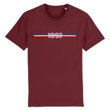 T-Shirt - Année 1992 - Coton Bio - Unisexe - 7 Coloris - Cadeau Personnalisable - Cadeaux-Positifs.com -XS-Bordeaux-