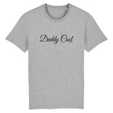 T-Shirt - Daddy Cool (Cursif) - Coton Bio - Cadeau Original - Cadeau Personnalisable - Cadeaux-Positifs.com -XS-Blanc-