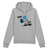 Sweat à capuche - Je ne suis pas du Matin - Coton Bio - 2 Coloris - Cadeau Personnalisable - Cadeaux-Positifs.com -XS-Blanc-