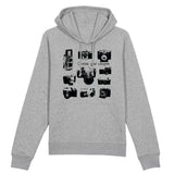 Sweat à capuche - Appareils Photo Vintage / Choose your Weapon - Coton Bio - Cadeau Personnalisable - Cadeaux-Positifs.com -XS-Gris-