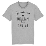 T-Shirt - Un Futur Papy trop Génial - Coton Bio - Cadeau Original - Cadeau Personnalisable - Cadeaux-Positifs.com -XS-Blanc-