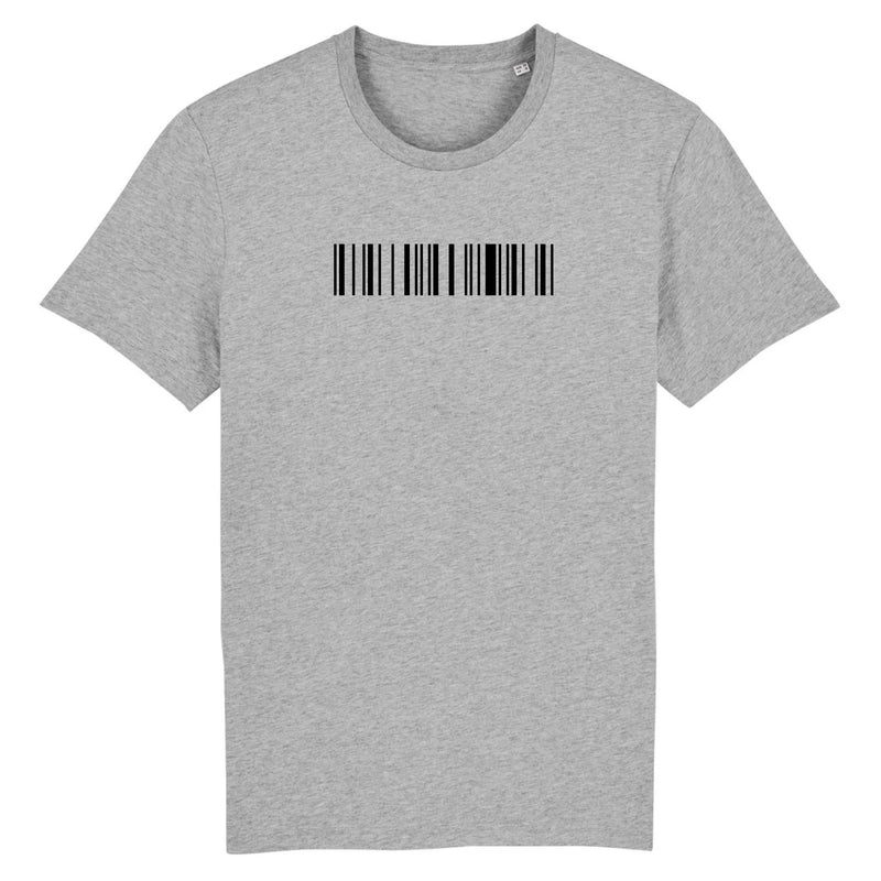 Cadeau anniversaire : T-Shirt Premium Personnalisable - MESSAGE CODÉ - Coton Bio - Unisexe - Cadeau Unique - Cadeau Personnalisable - Cadeaux-Positifs.com -XS-Gris-